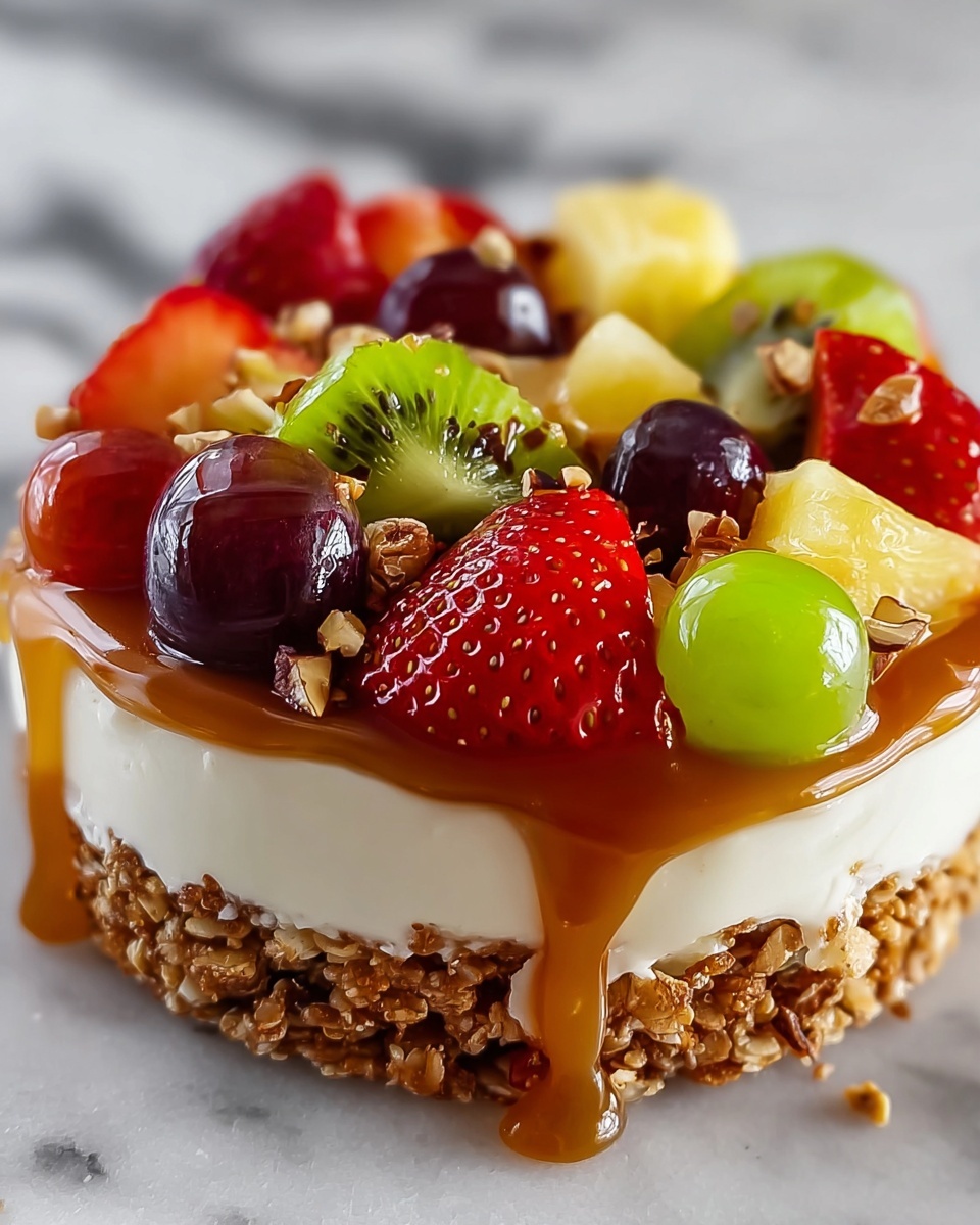Caramel Crunch Cheesecake Fruit Salad Recipe - Recipe Image