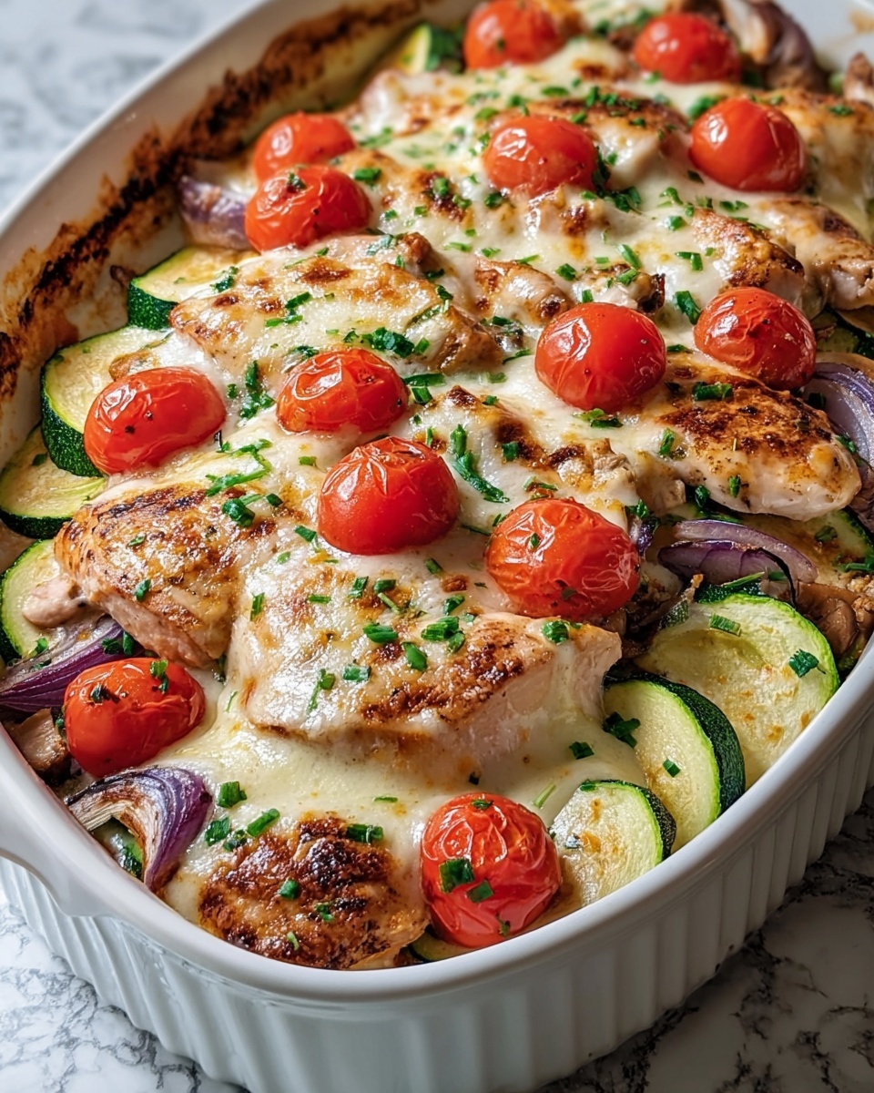 Mediterranean Chicken Zucchini Bake Recipe - Recipe Image
