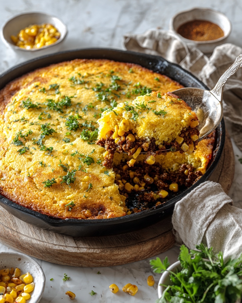 Cowboy Cornbread Casserole Recipe - Recipe Image