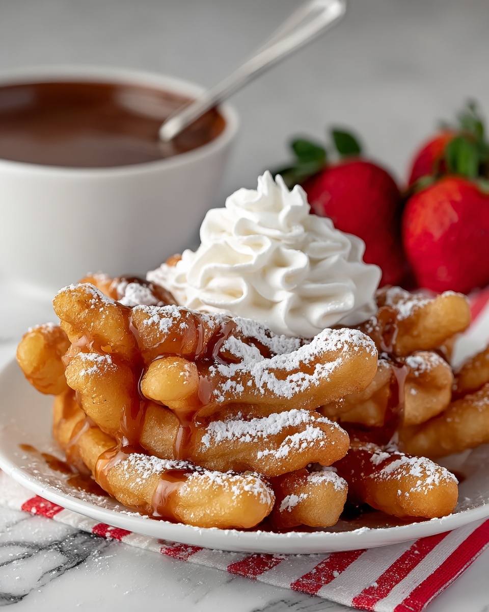 Easy Funnel Cake Fries Recipe - Recipe Image