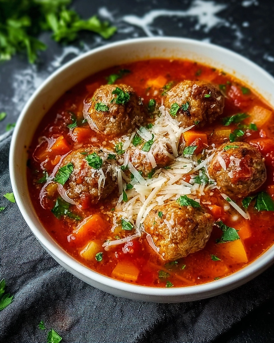 Short-Cut Italian Meatball Soup Recipe - Recipe Image