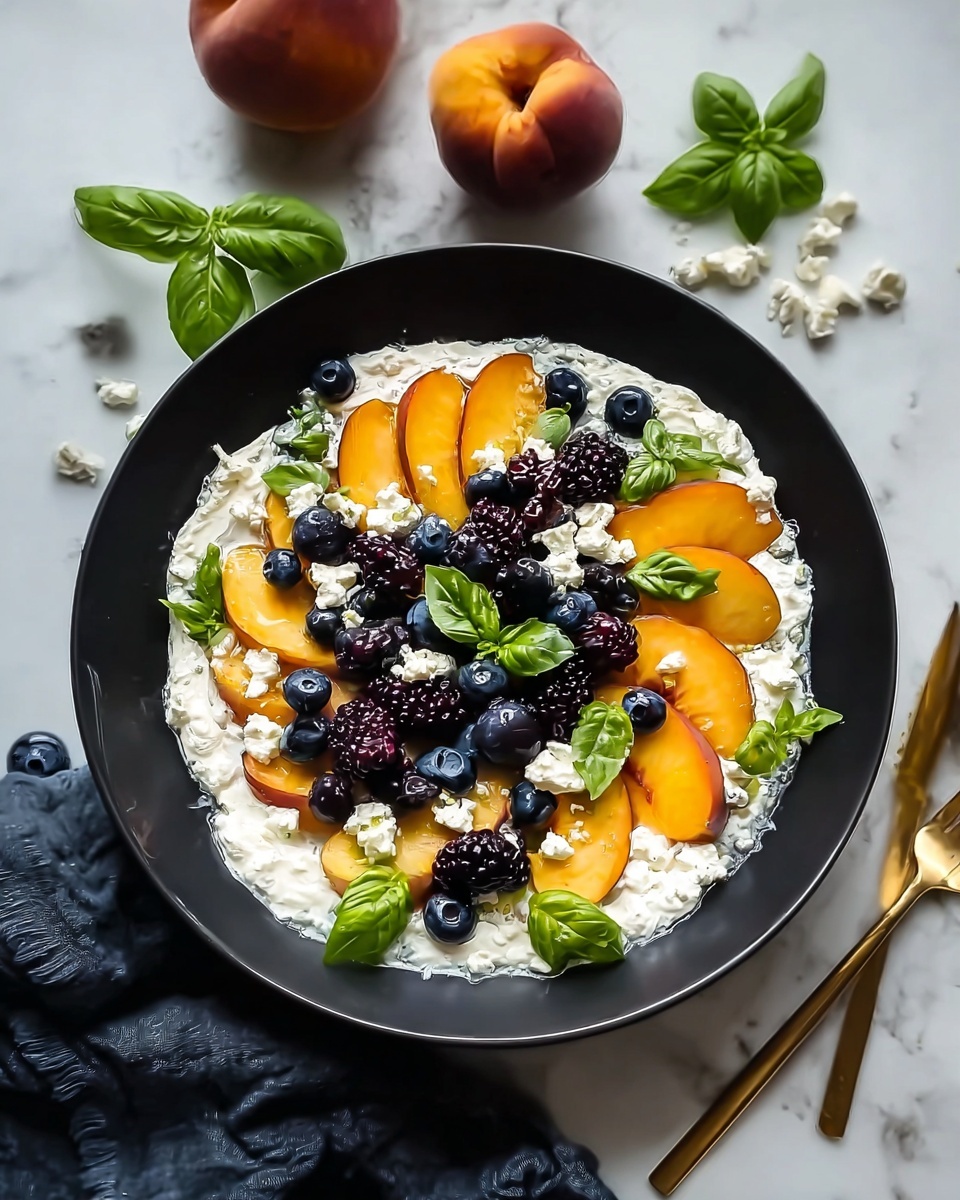 Blueberry Peach Feta Salad Recipe - Recipe Image