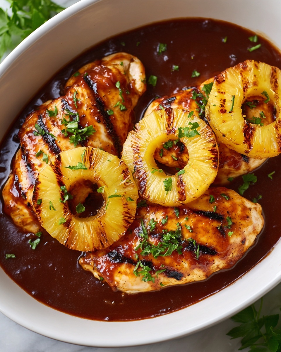Baked Pineapple BBQ Chicken Breast Recipe - Recipe Image