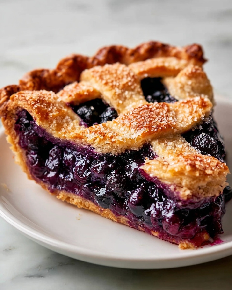 The Best Blueberry Pie: Sweet & Creamy Perfection Recipe - Recipe Image
