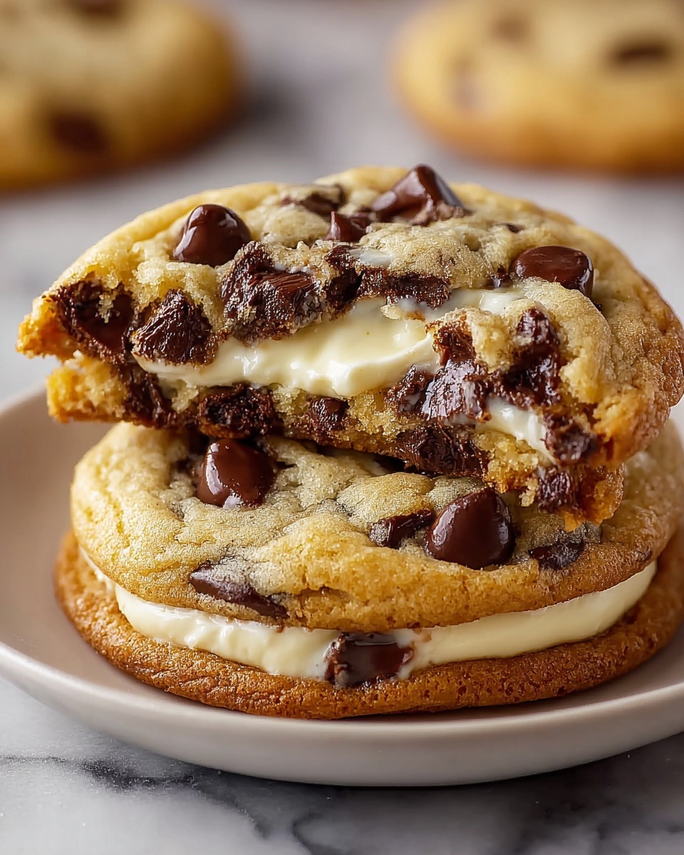 Cheesecake-Filled Chocolate Chip Cookies Recipe - Recipe Image