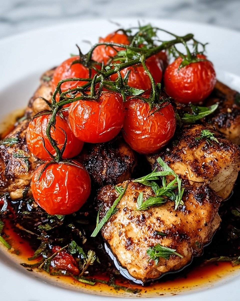Balsamic Chicken and Tomatoes Recipe - Recipe Image