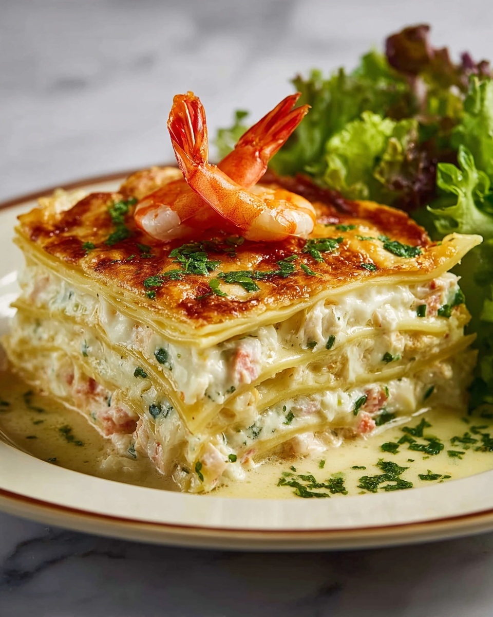 Seafood Lasagna with Shrimp & Crab – The Ultimate Comfort Food Recipe - Recipe Image