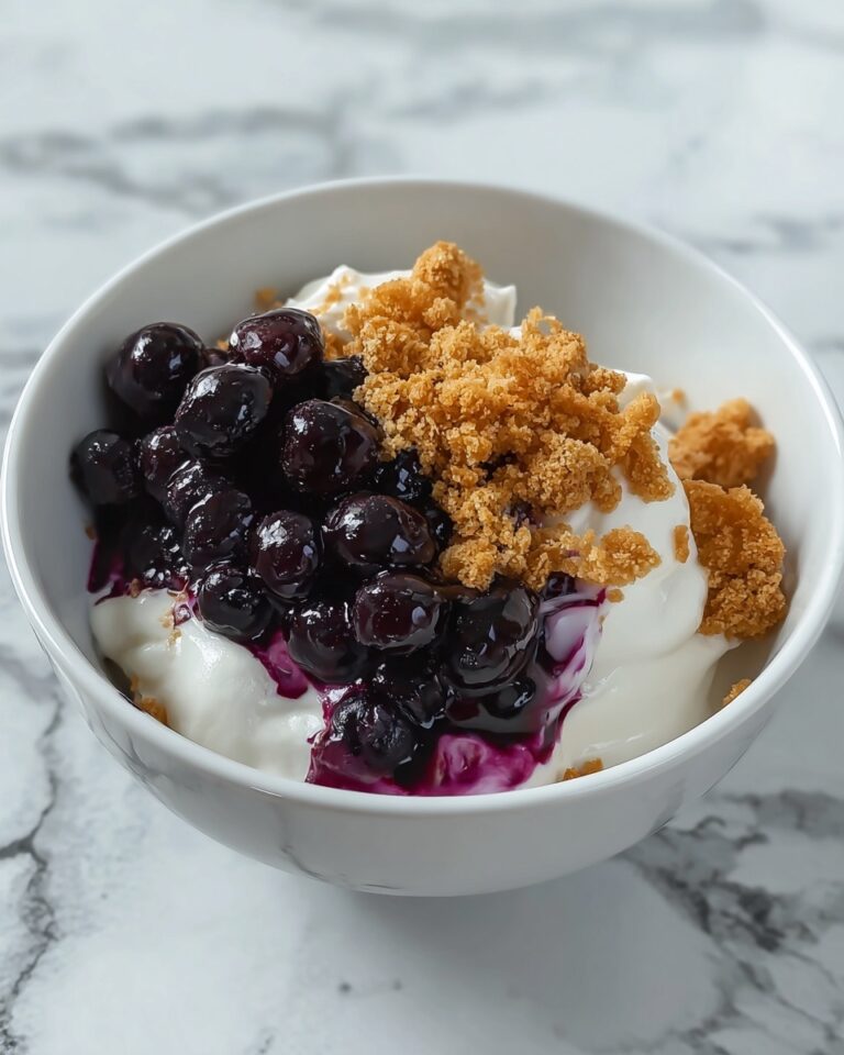 High-Protein Blueberry Cheesecake Bowl (Single Serve!) Recipe