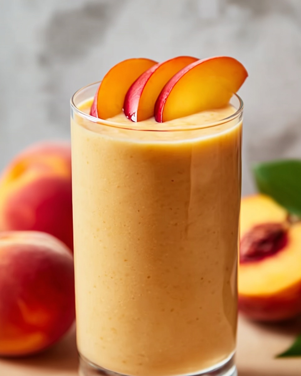 Banana Peach Smoothie Recipe - Recipe Image