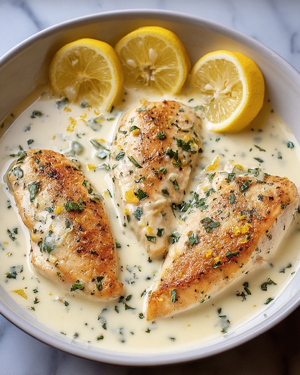 Creamy Lemon Chicken with Parmesan Sauce Recipe - Recipe Image