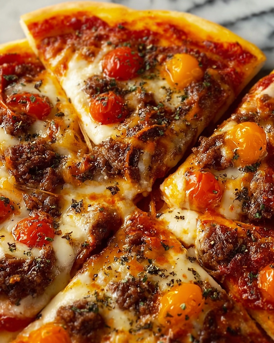 Pizza Flavored Burgers Recipe - Recipe Image