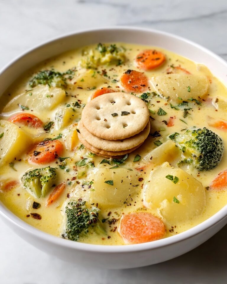 One Pot Creamy Vegetable Soup Recipe