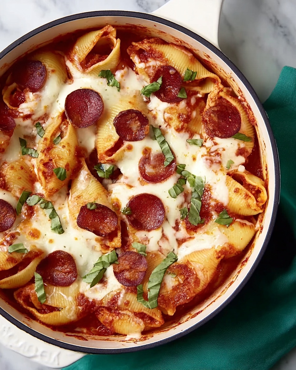 Cheesy Pepperoni Pasta Bake Recipe - Recipe Image