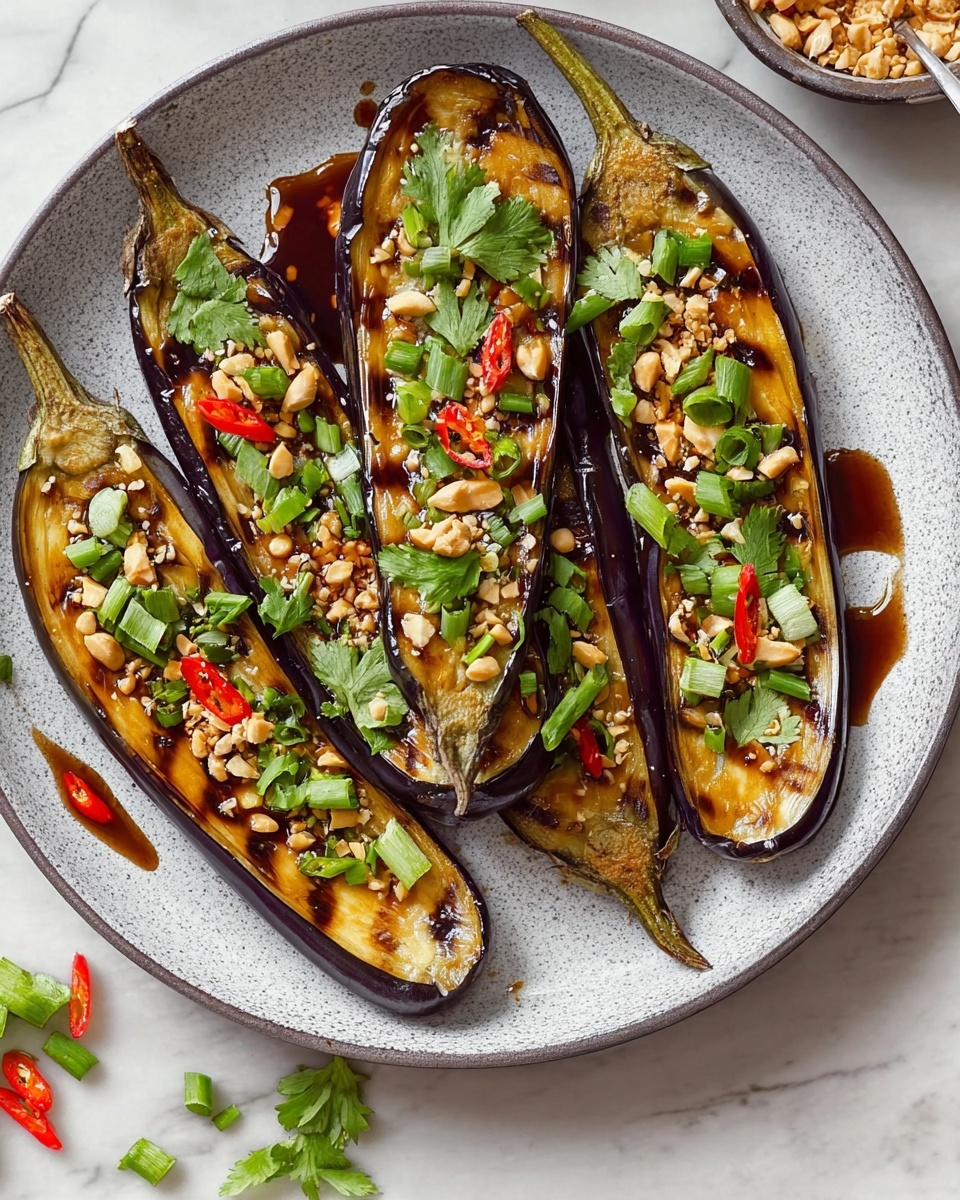 Vietnamese Grilled Eggplant with Scallion Oil Recipe - Recipe Image