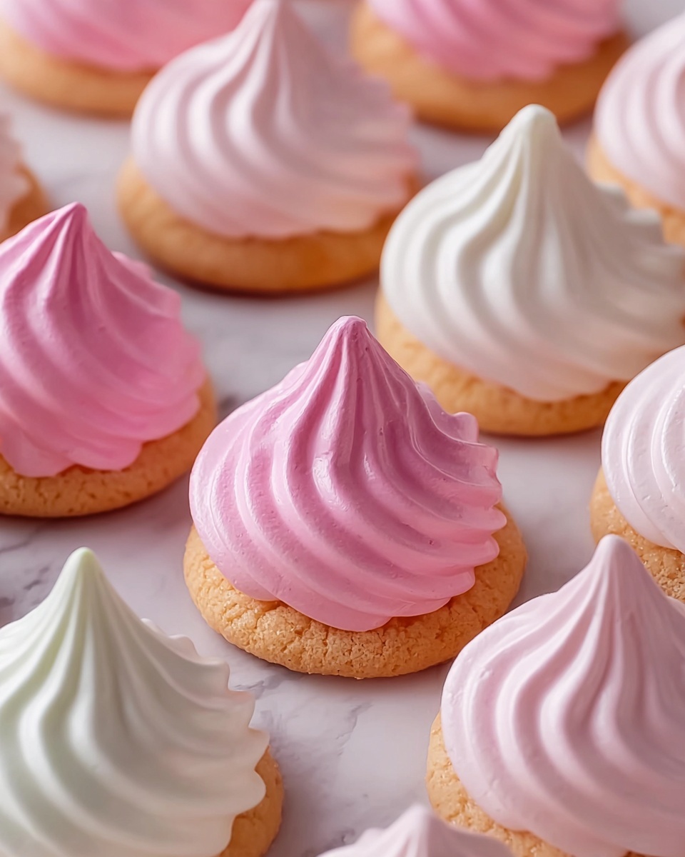 Pastel Meringue Cookies Recipe - Recipe Image