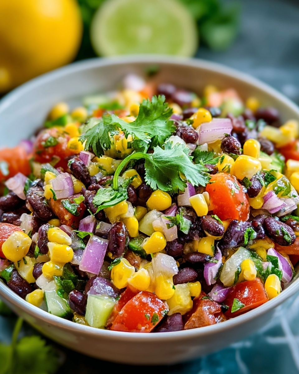 Refreshing Black Bean Corn Salad Recipe - Recipe Image