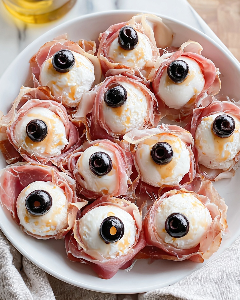 Salami Mozzarella Eyeballs Recipe - Recipe Image