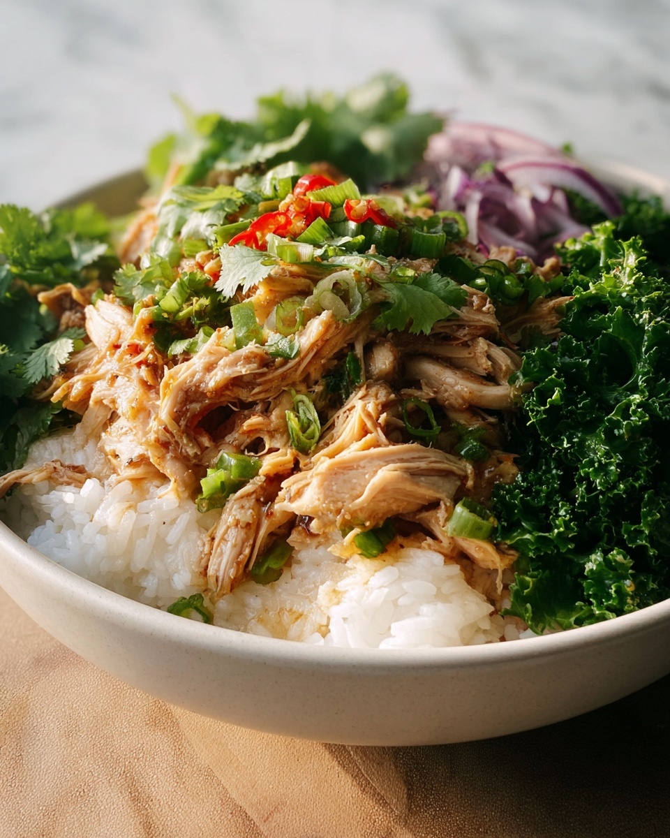 Shredded Chicken & Rice Bowl Recipe - Recipe Image