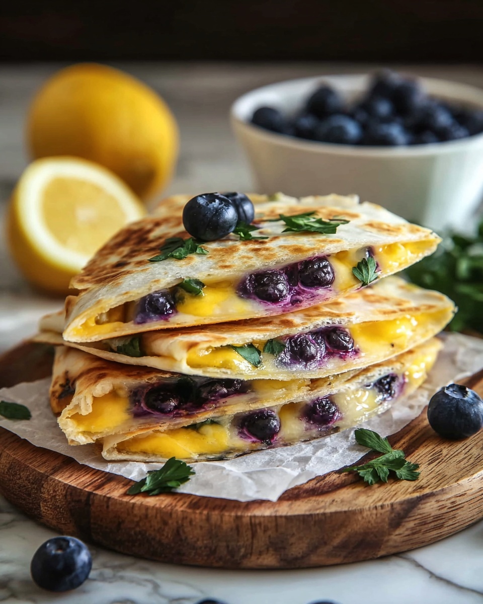 Blueberry Breakfast Quesadilla Recipe - Recipe Image