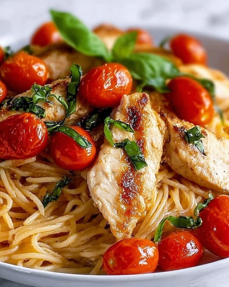 Healthy Bruschetta Chicken Pasta Recipe