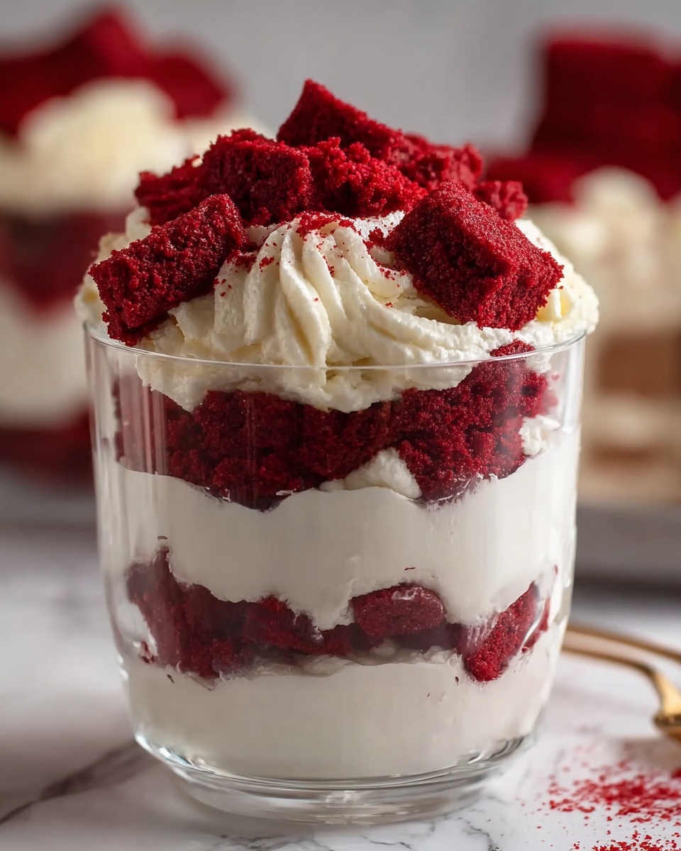 Red Velvet Cheesecake Trifle Recipe - Recipe Image