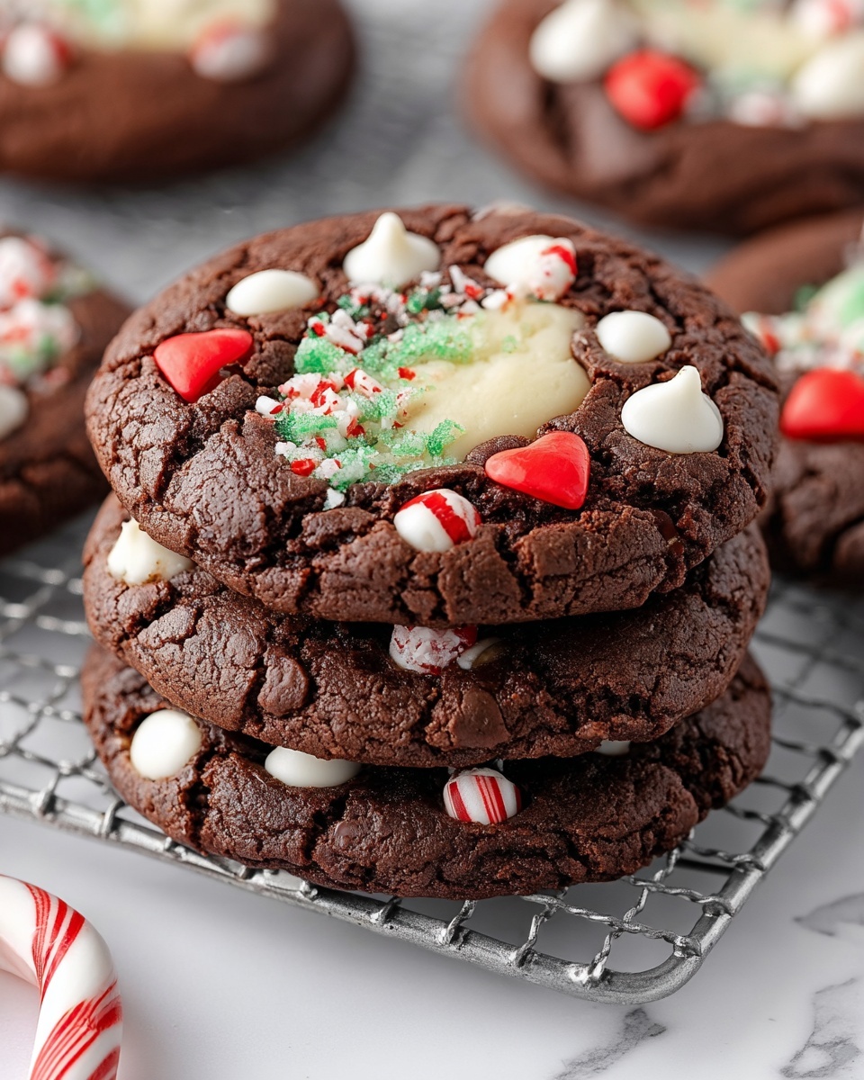 Peppermint Hot Chocolate Cookies Recipe - Recipe Image