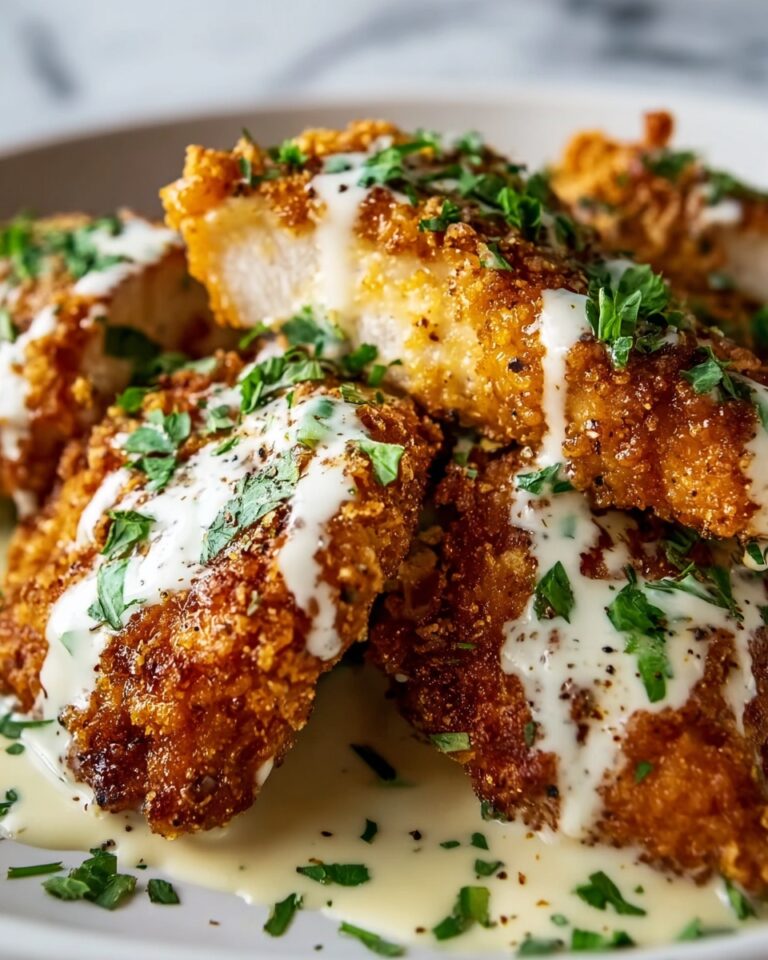 Crispy Chicken with Creamy Dijon Sauce Recipe