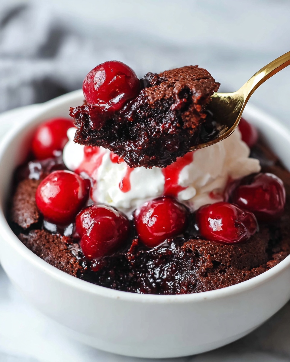Chocolate Cherry Dump Cake Recipe - Recipe Image