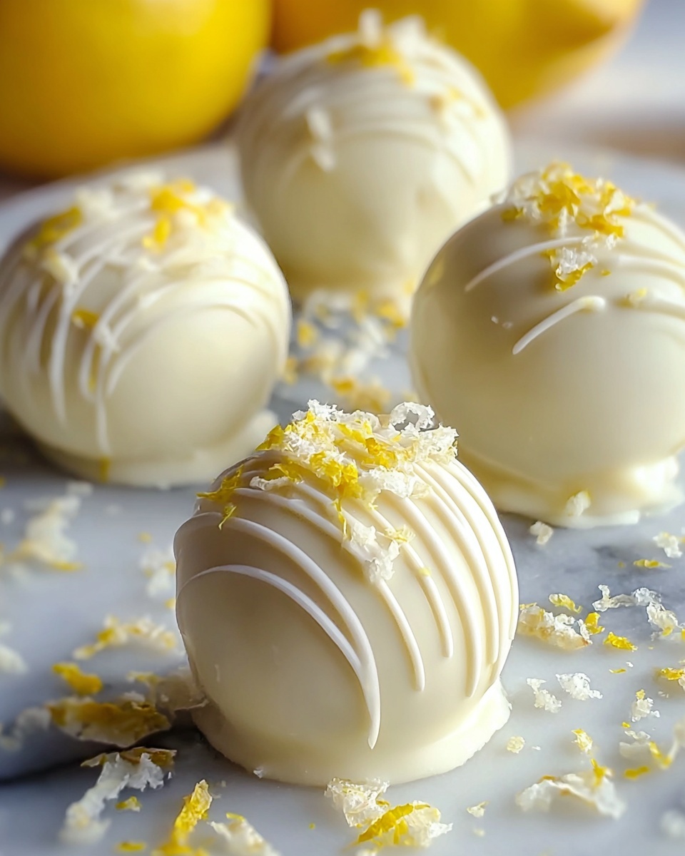White Chocolate Lemon Truffles Recipe - Recipe Image