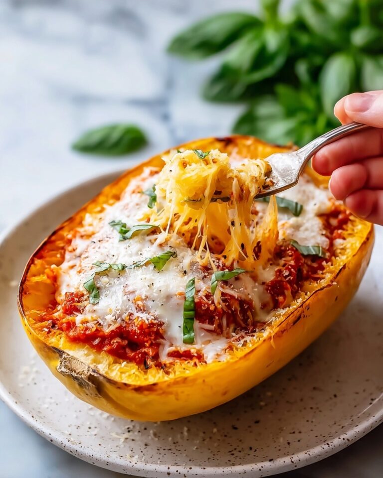 Chicken Parmesan Stuffed Spaghetti Squash Recipe