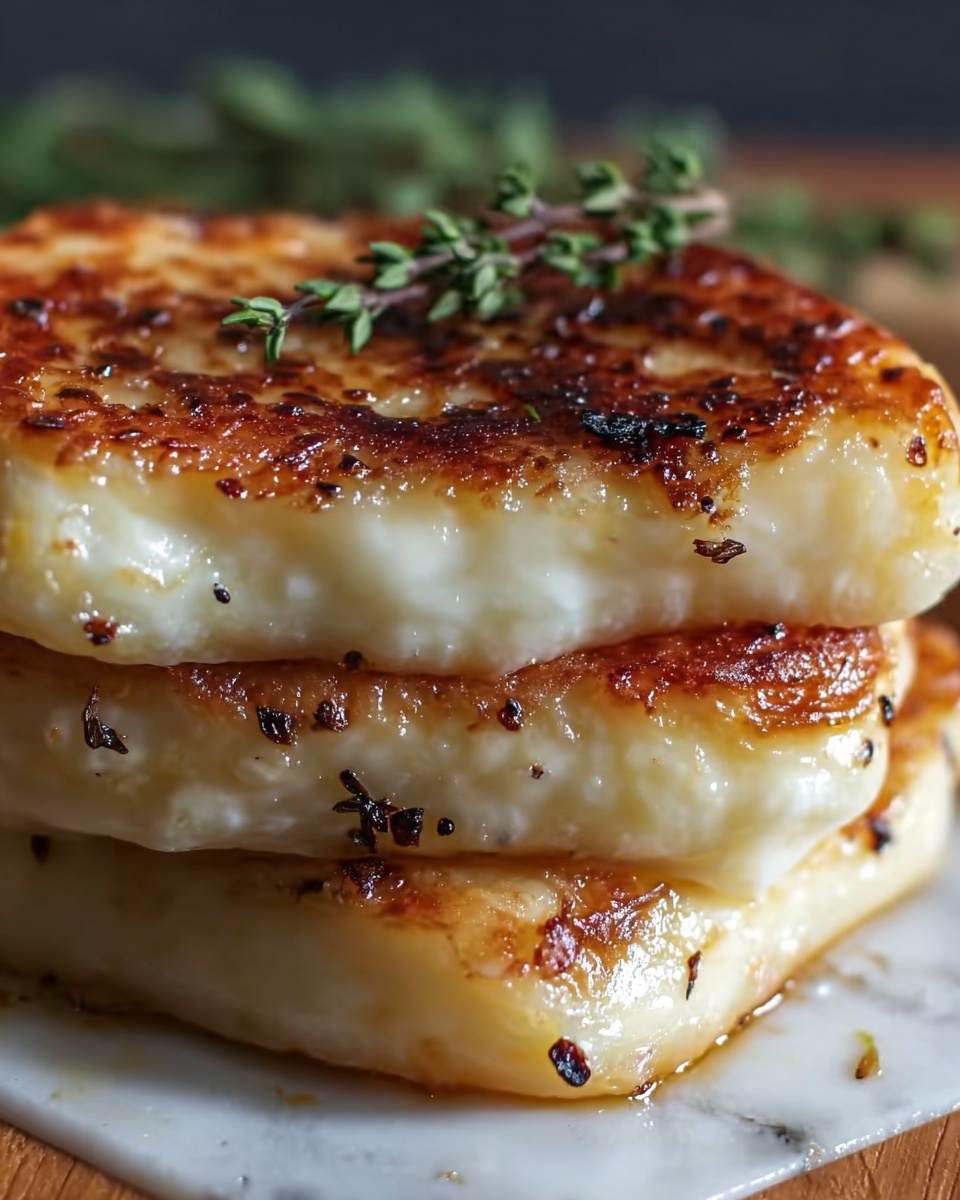 Pan-Fried Cheese Potato Bread Recipe - Recipe Image