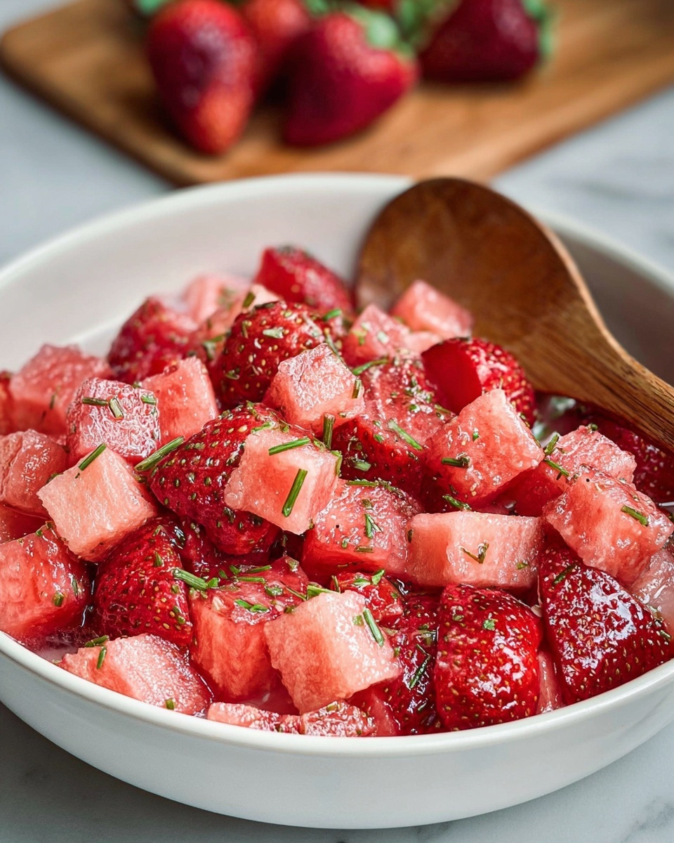 Strawberry Watermelon Salad: A Refreshing Summer Delight for Your Table Recipe - Recipe Image