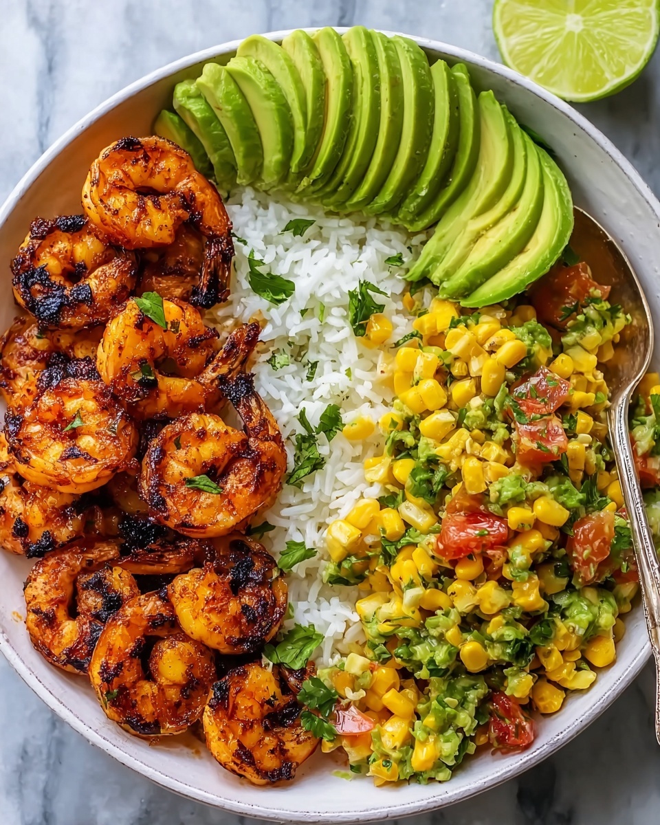 Chipotle Shrimp Avocado And Mango Rice Bowls Recipe - Recipe Image