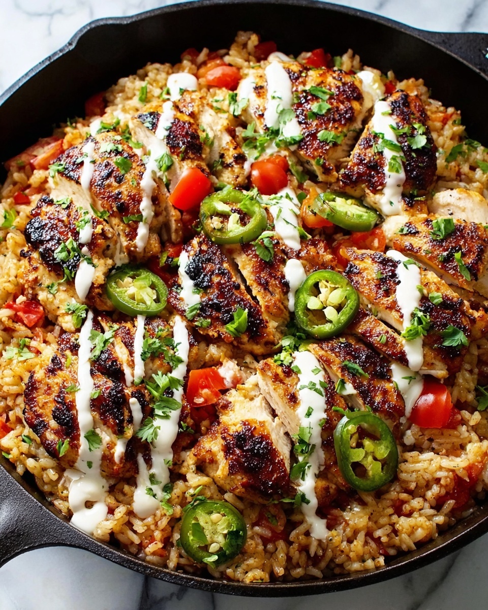 Salsa Chicken Cauliflower Rice Skillet Recipe - Recipe Image