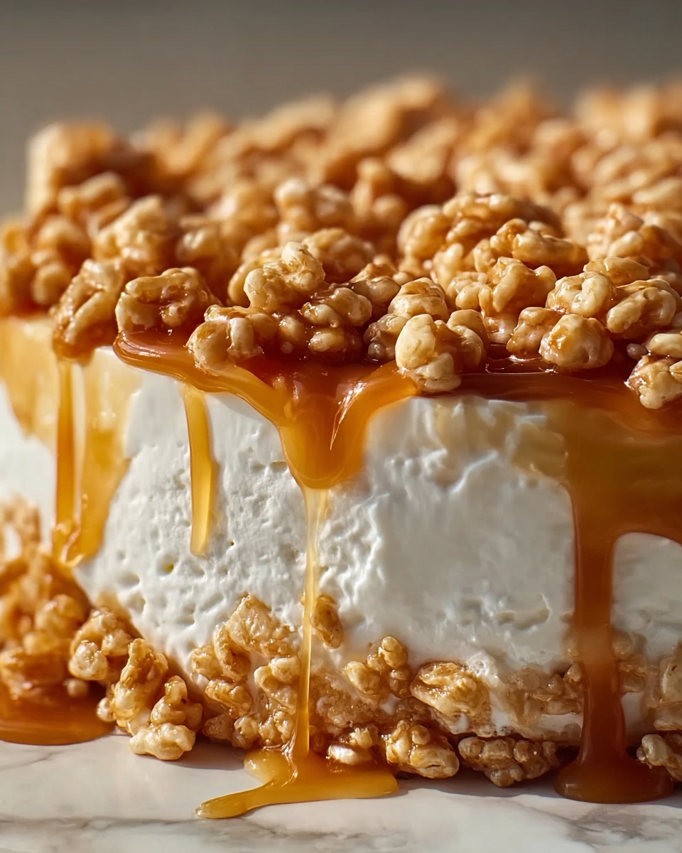 Rice Krispie Treat Cheesecake Recipe - Recipe Image