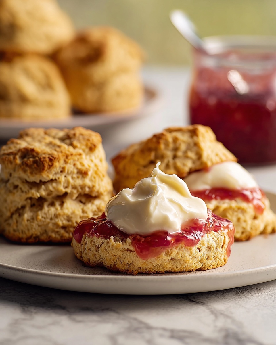 Rhubarb & Custard Scones Recipe - Recipe Image