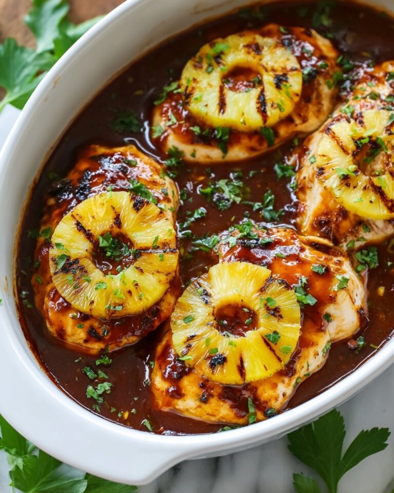 Baked Pineapple BBQ Chicken Breast Recipe