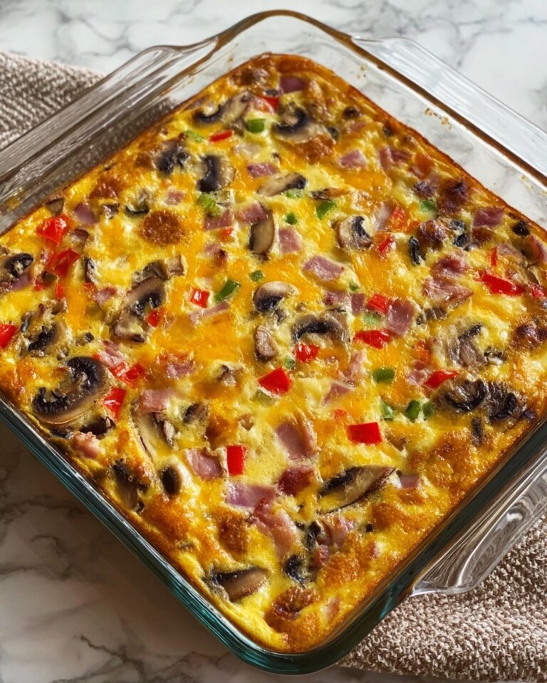 Cheesy Veggie Egg Bake Recipe
