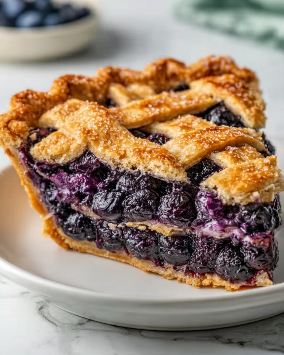 The Best Blueberry Pie: Sweet & Creamy Perfection Recipe - Recipe Image