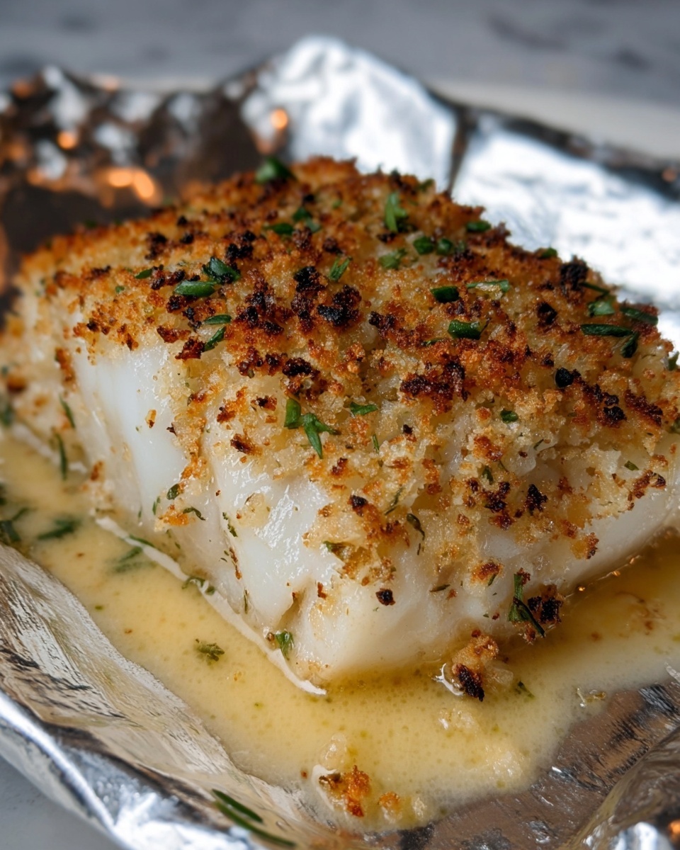Garlic Parmesan Crusted Halibut Recipe - Recipe Image