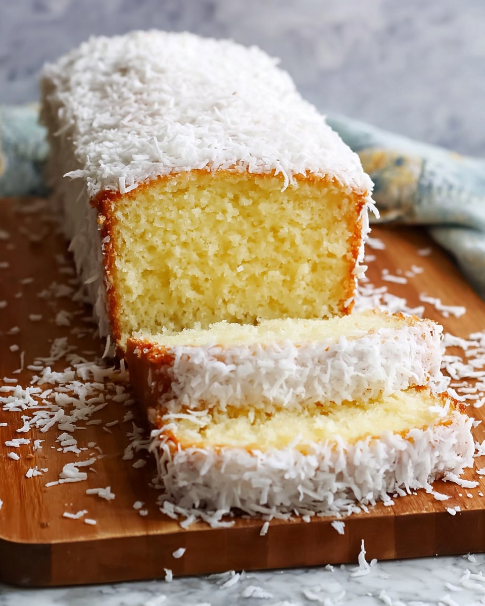 The Best & Easiest Coconut Loaf Cake Ever Recipe - Recipe Image