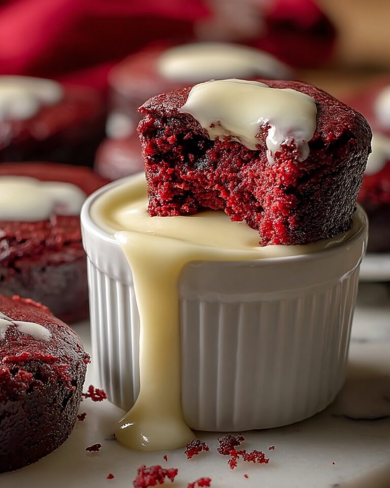 Homemade Red Velvet Brownie Dippers with Cheesecake Dip Recipe