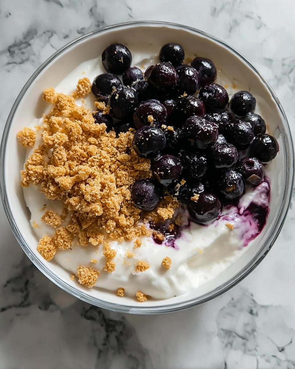 High-Protein Blueberry Cheesecake Bowl (Single Serve!) Recipe - Recipe Image