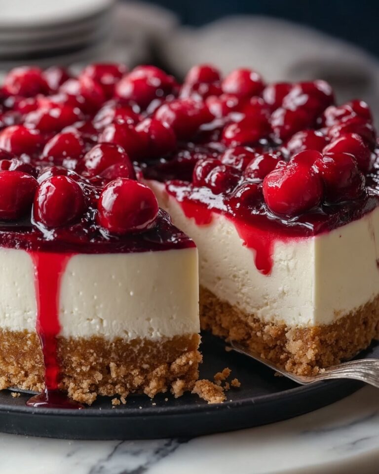 Easiest No-Bake Cherry Cheesecake Recipe