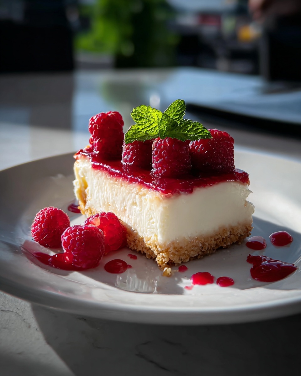 Easy Raspberry Cheesecake Recipe - Recipe Image