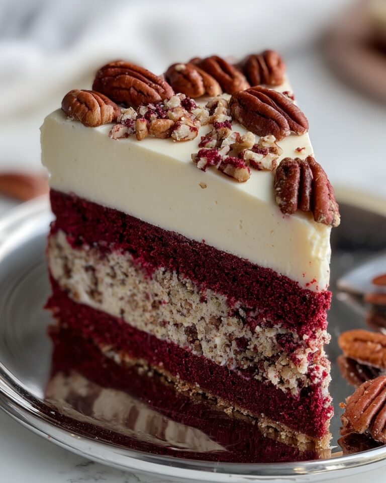 Pecan Red Velvet Cheesecake Recipe