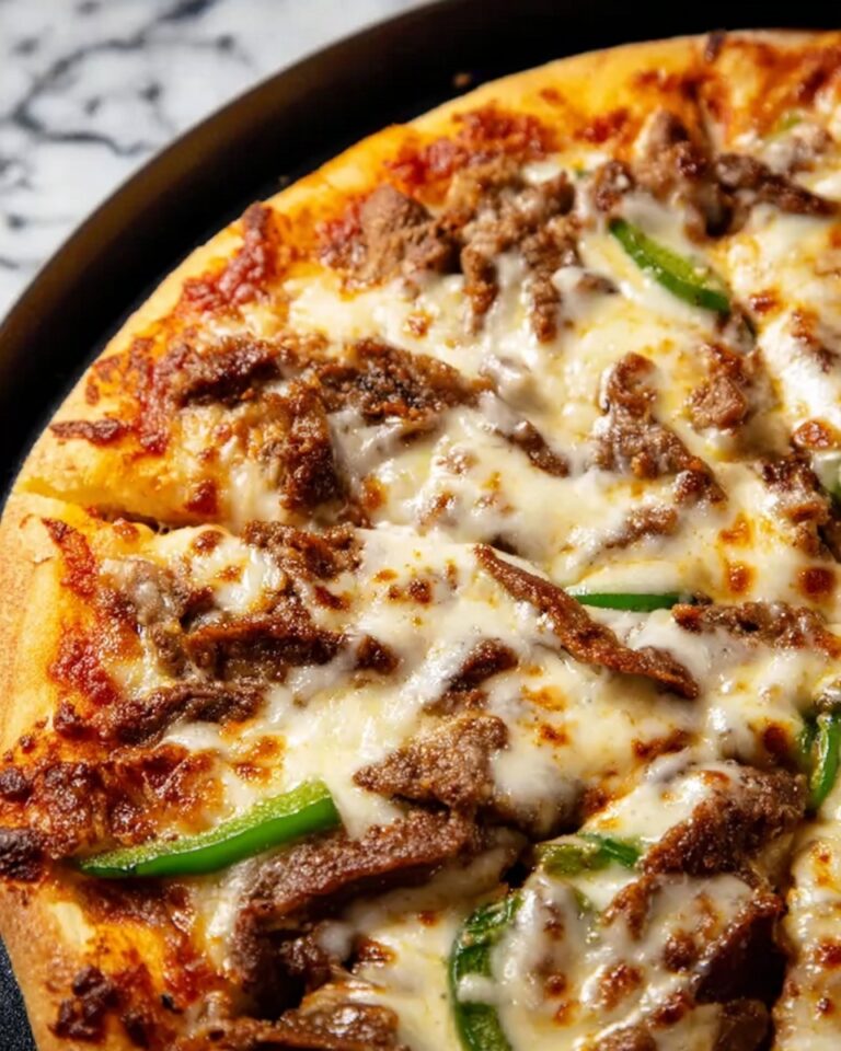 Philly Cheesesteak Pizza Recipe