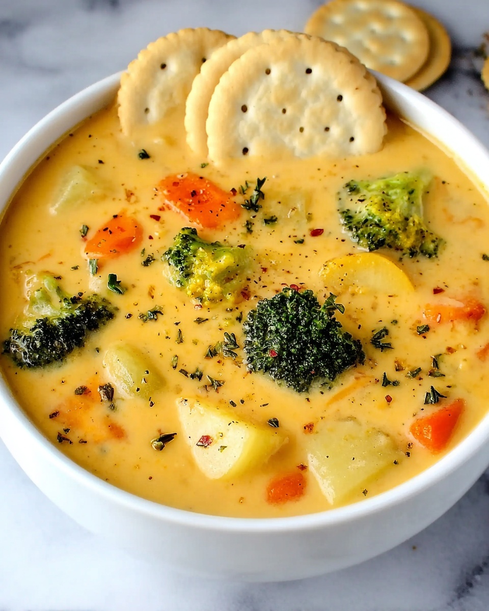 One Pot Creamy Vegetable Soup Recipe - Recipe Image