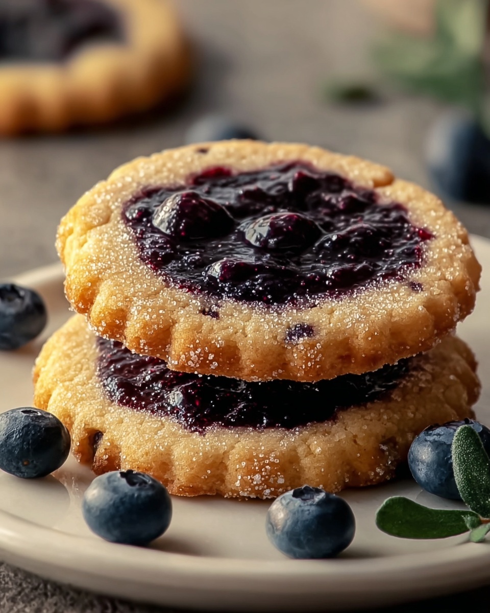 Blueberry Jammy Cookies Recipe - Recipe Image