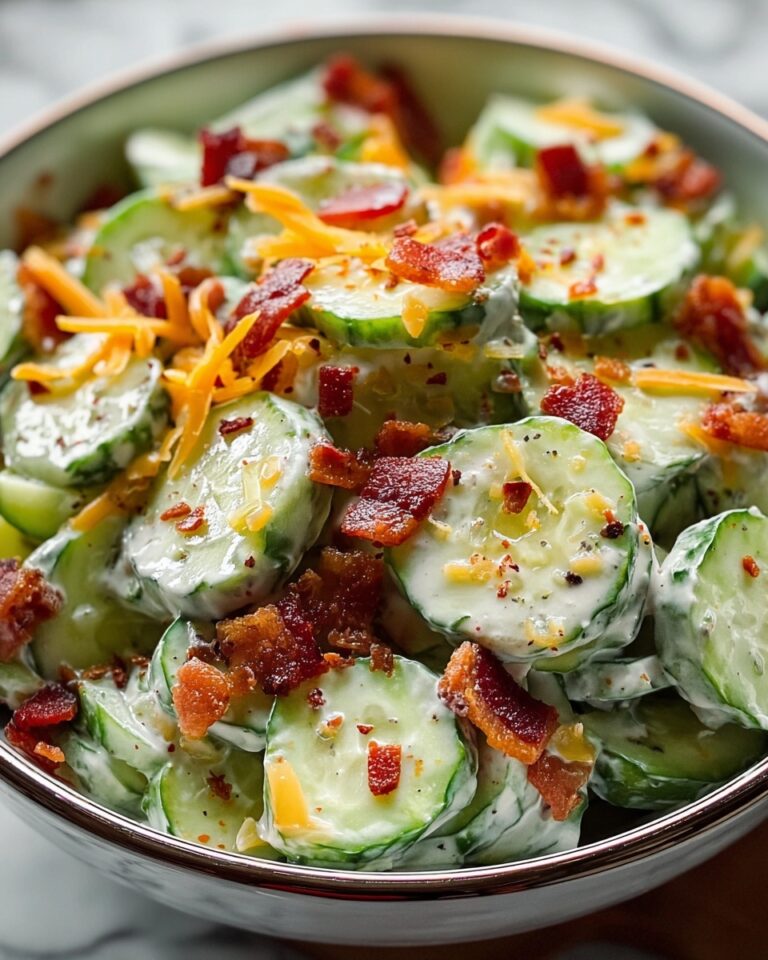 Creamy Cucumber Cheddar Salad Recipe